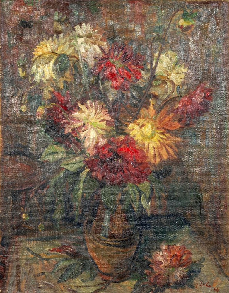 Josef Drha, oil on jute - Image 2