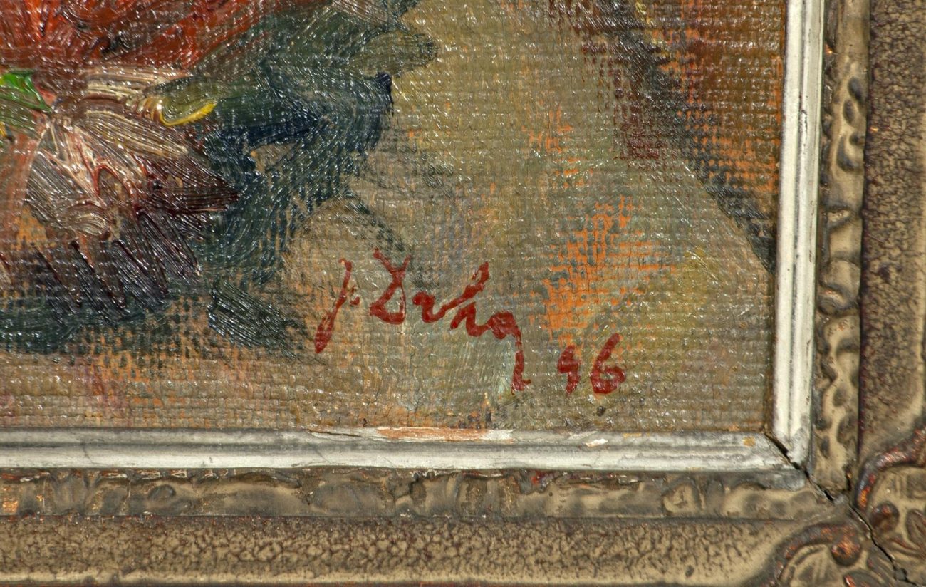 Josef Drha, oil on jute - Image 3