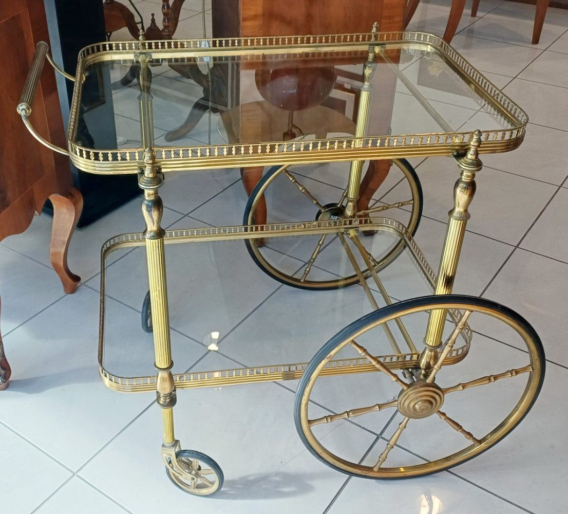Vintage barski voziček / Medenina / 60. leta - slika 5